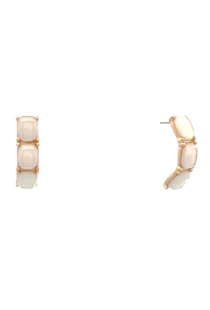 The Evaline Earrings- White