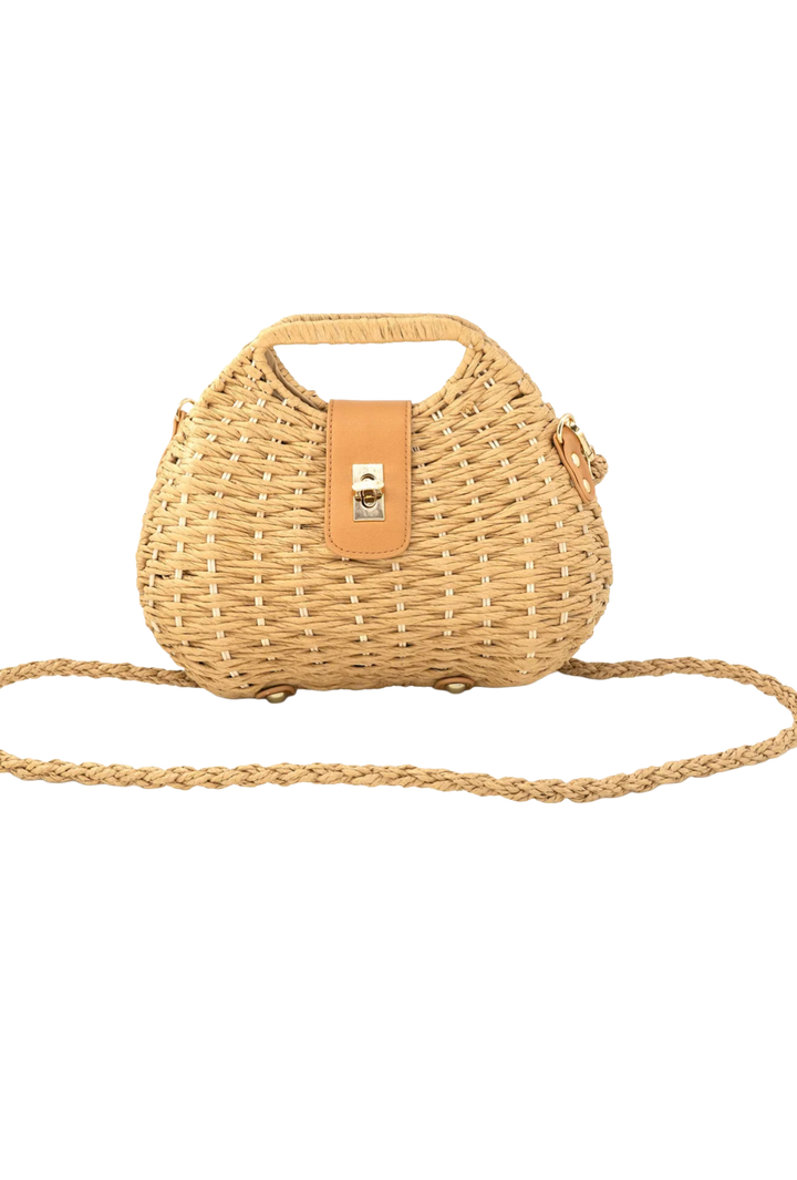 Woven Mini Top Handle Bag