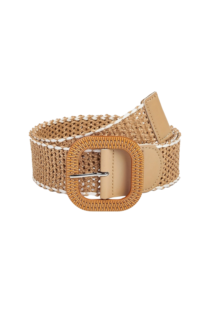 Sunwoven Contrast Belt- Taupe
