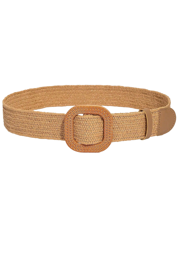 Woven Statement Belt- Taupe