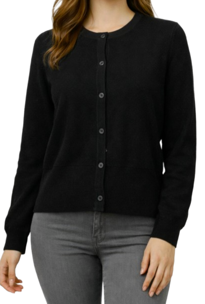 The Cleo Cardigan- Black