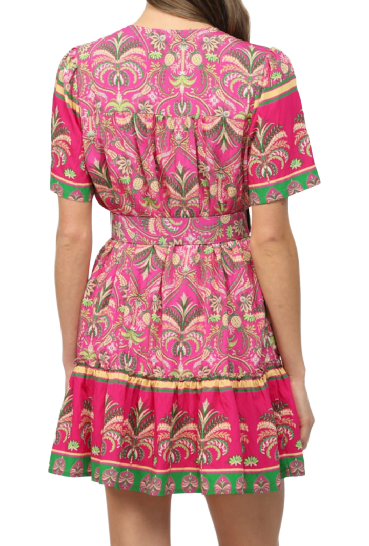 The Sofie Mini Dress- Magenta
