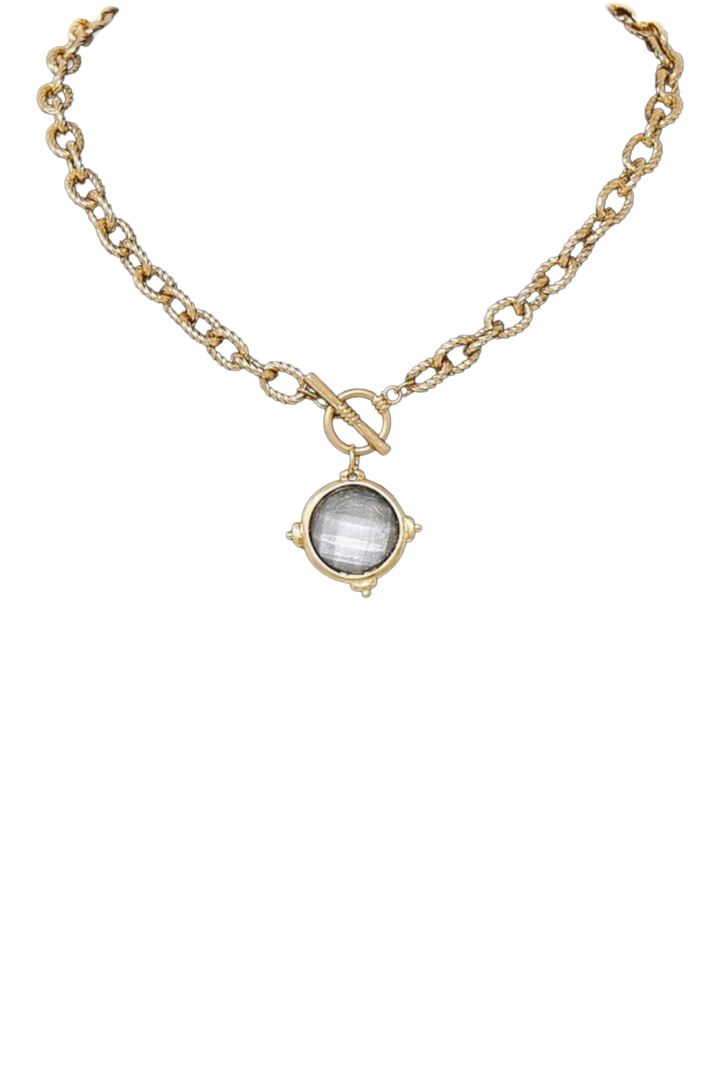 The Yvette Necklace- Grey