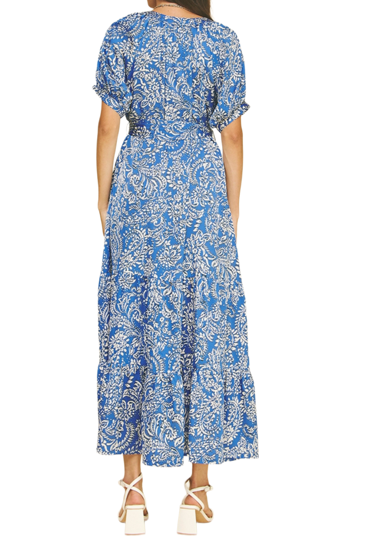 The Thalia Maxi Dress- Blue