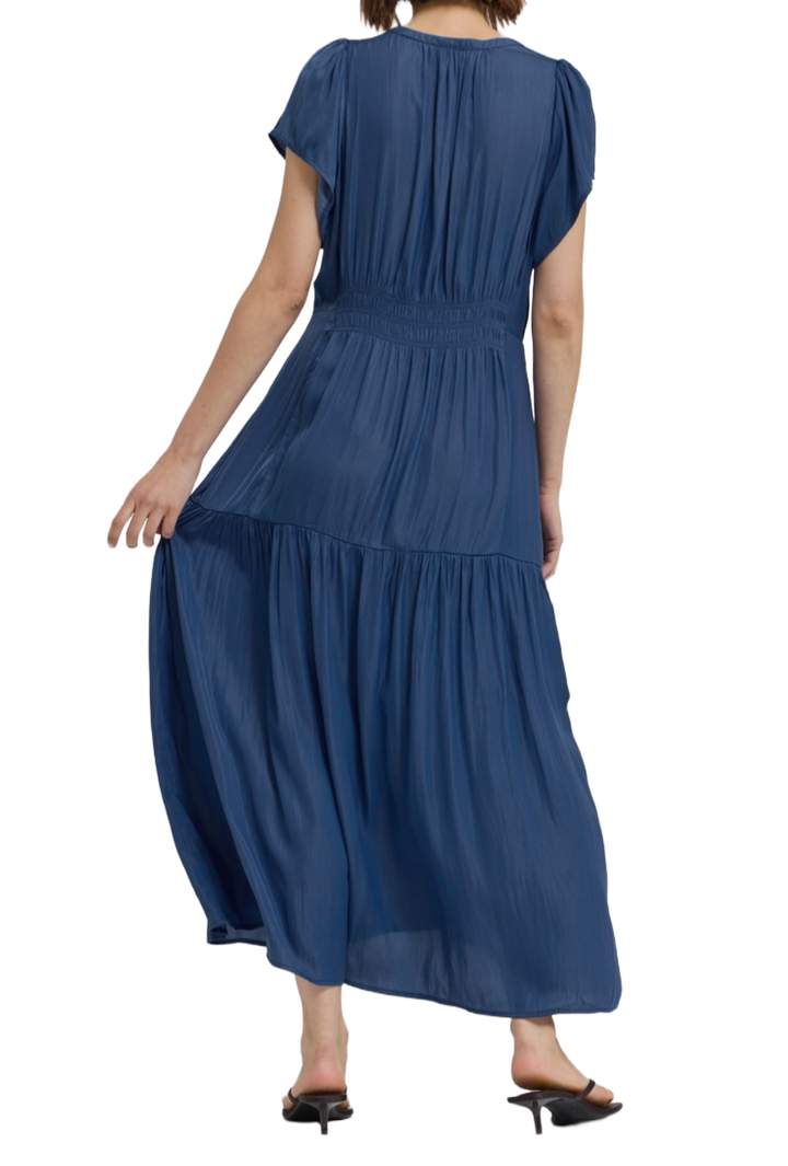 The Valentina Midi Dress- Blue