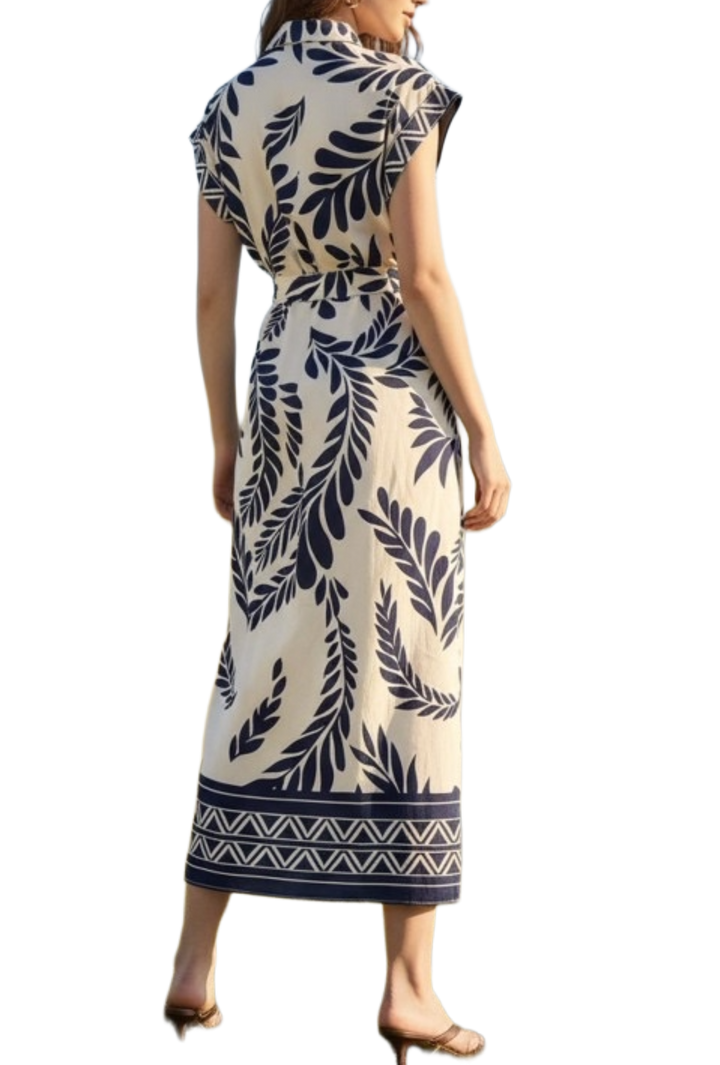 The Tory Midi Dress- Navy