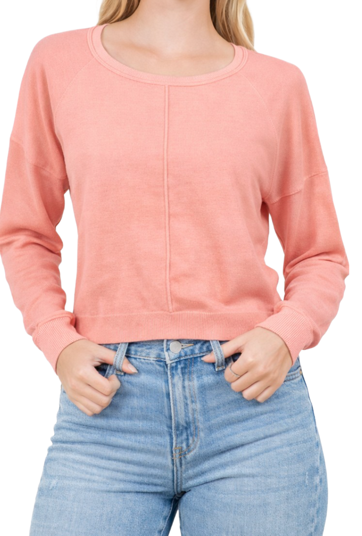 The Marlene Sweater- Coral