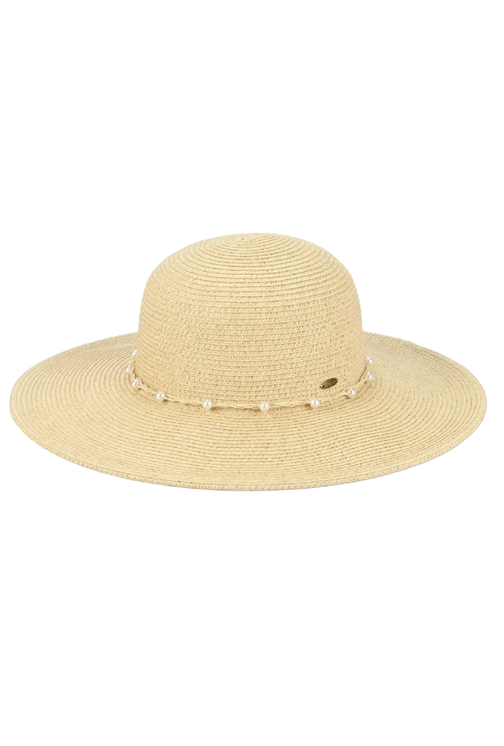 Pearl Trim Sun Hat