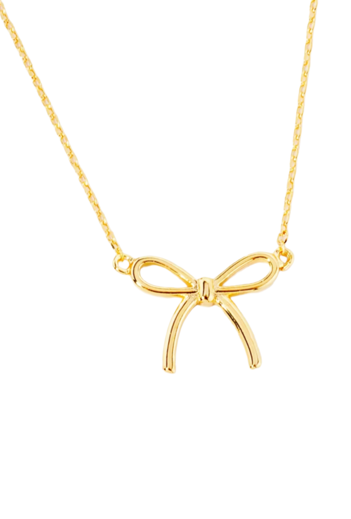 The Bow Necklace- Gold