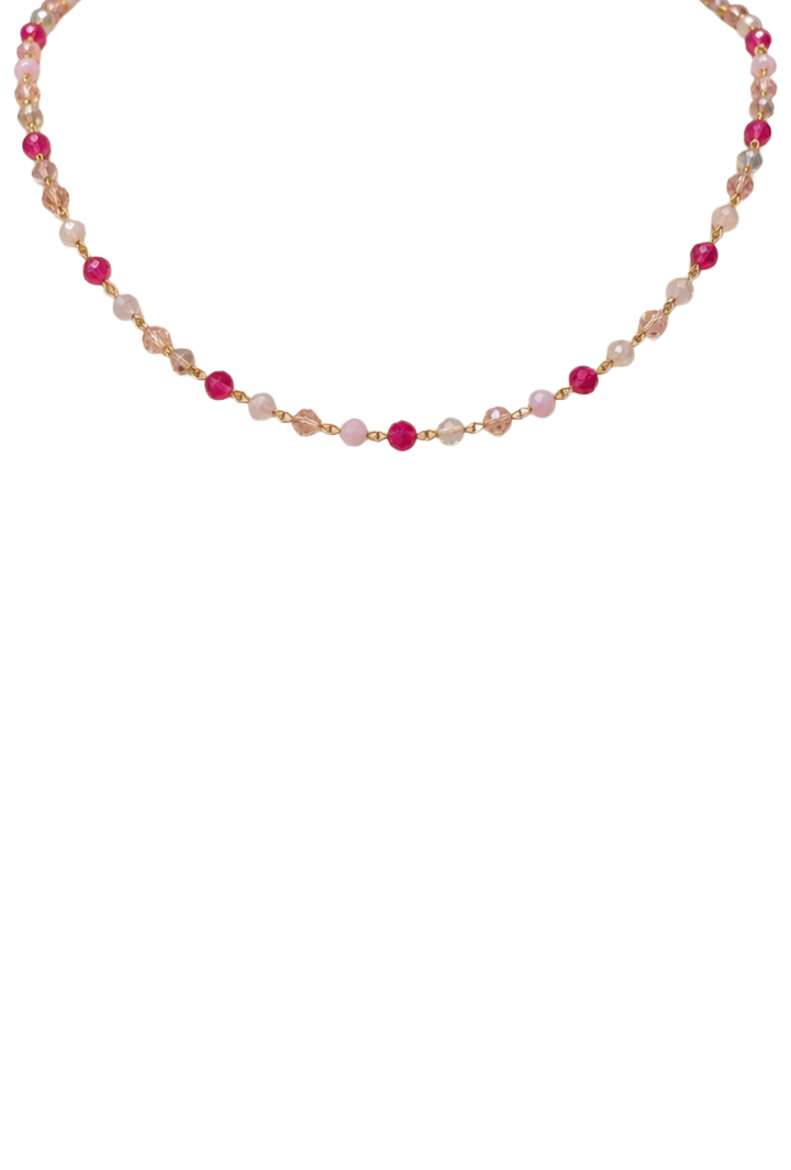 The Nadia Necklace- Pink