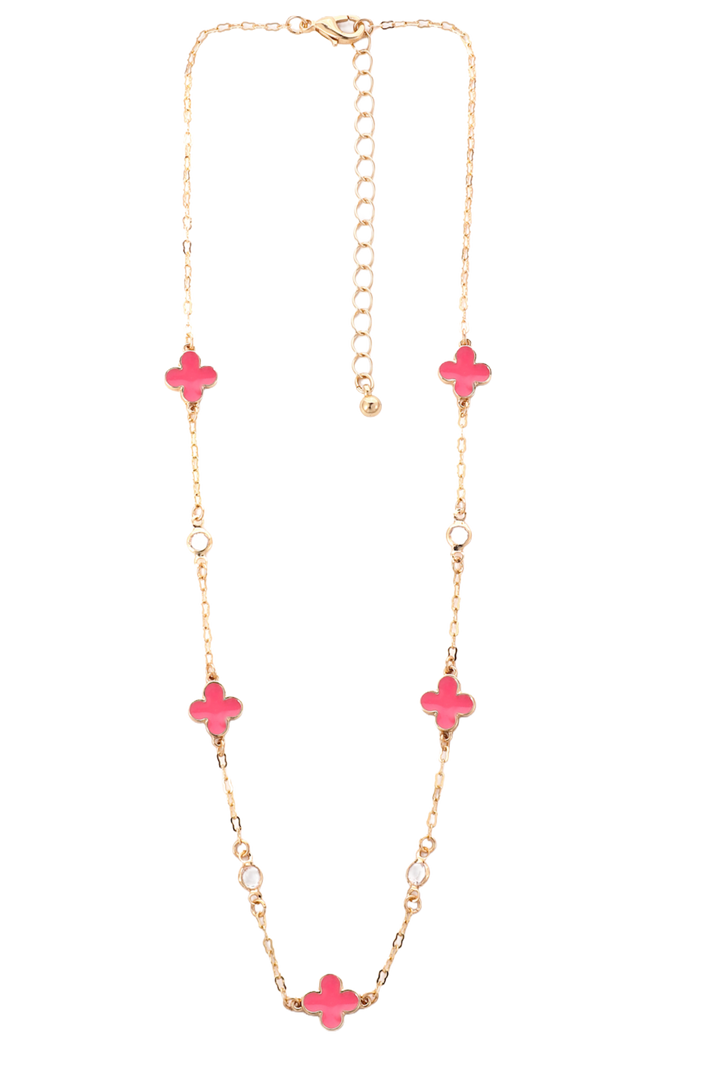 The Heather Necklace- Hot Pink