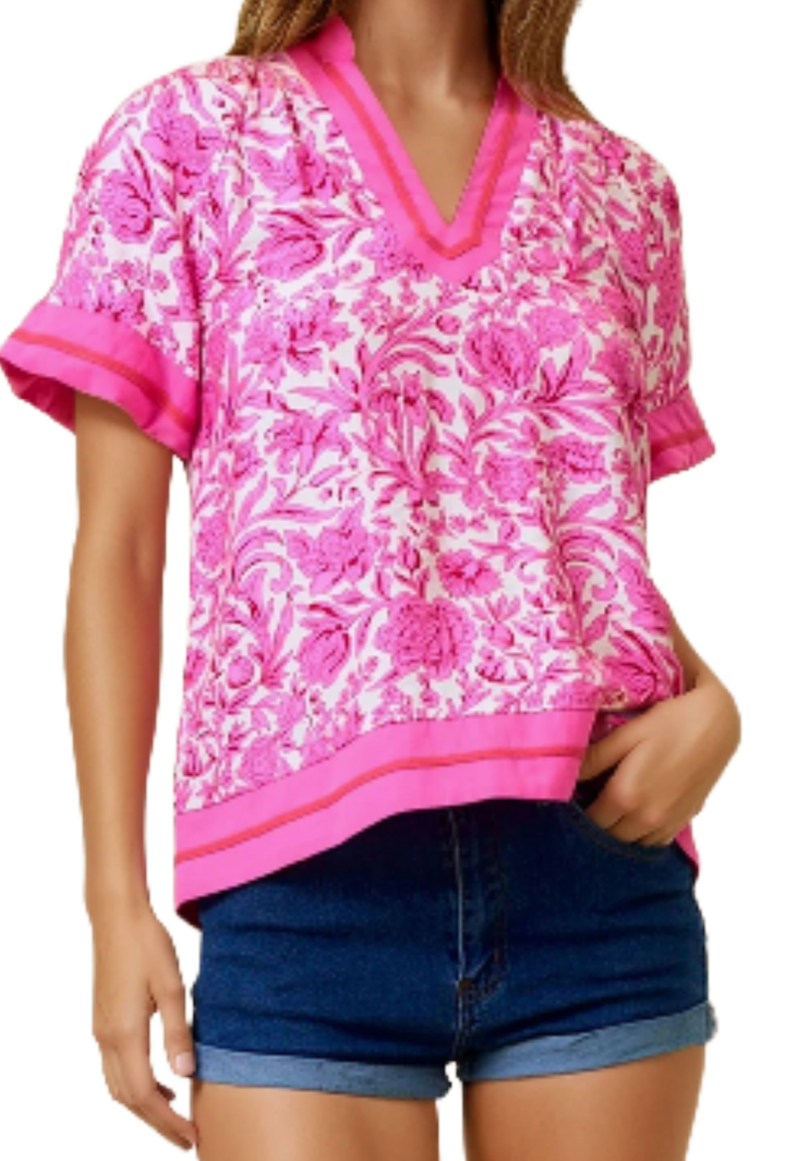 The Malibu Blouse- Pink