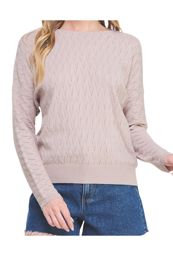The Allie Sweater- Blush