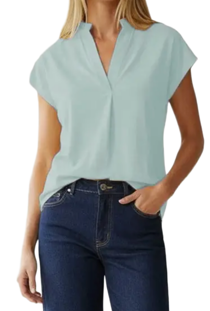 The Ashlyn Top- Matte Sea Foam