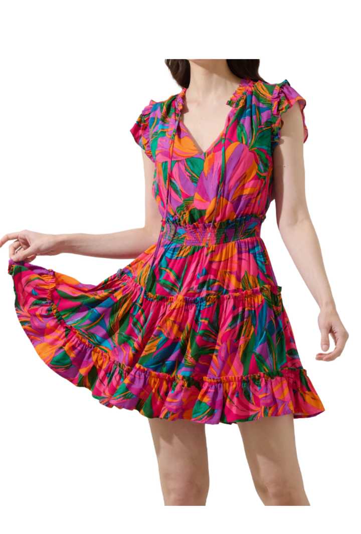 The Kensey Mini Dress- Multi