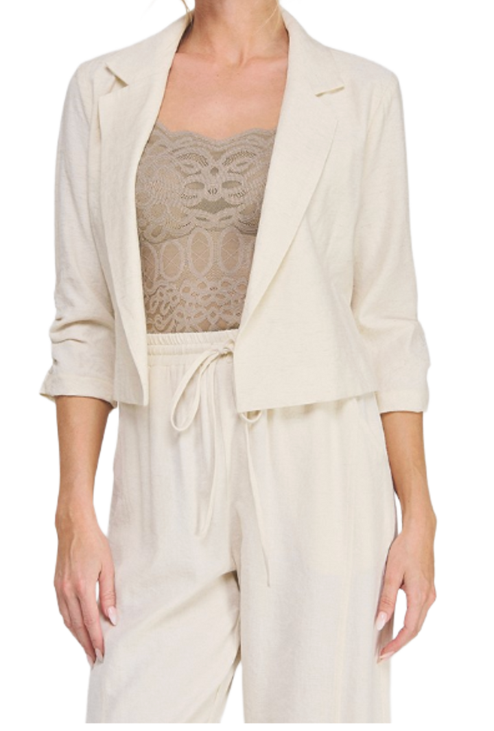 The Diascia Blazer- Ivory