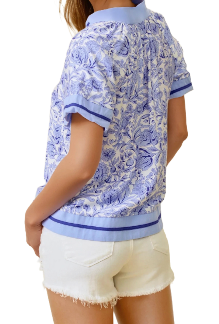 The Malibu Blouse- Blue