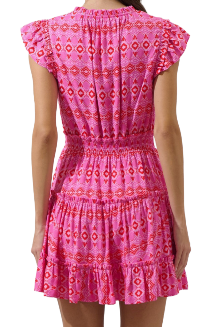 The Kensey Mini Dress- Pink