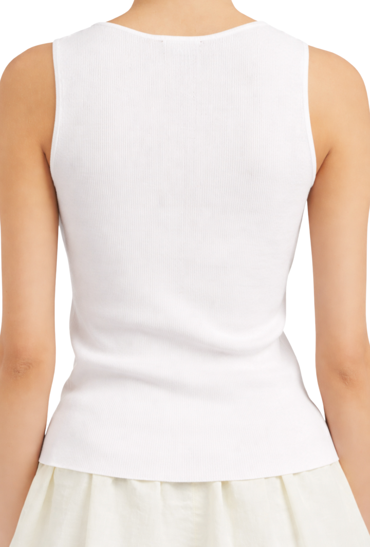 The Calista Tank- White