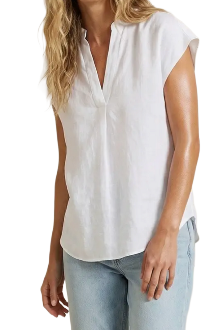 The Ashlyn Top- Matte White