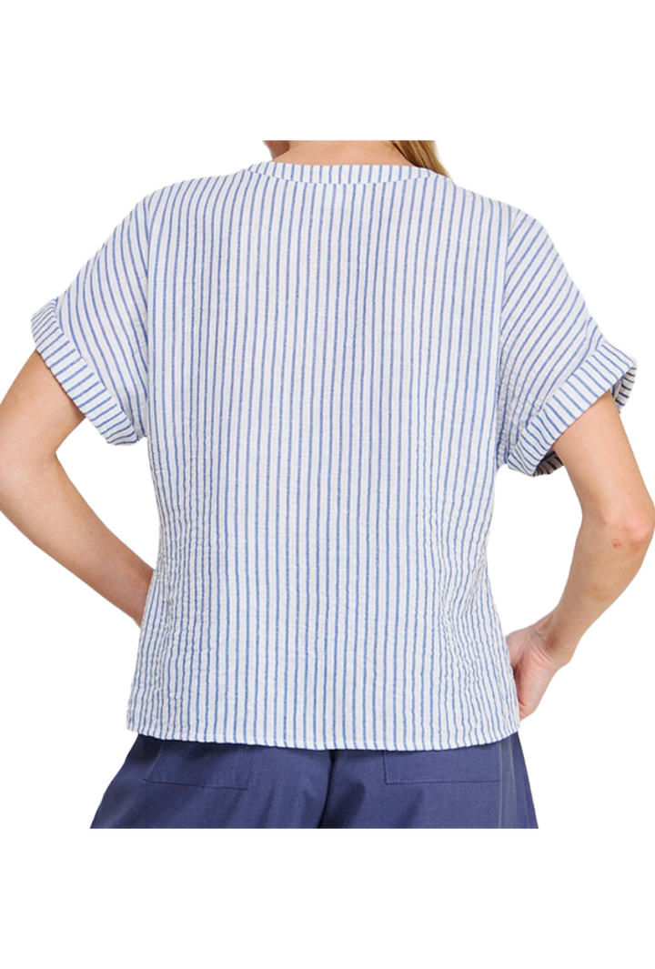 The Dani Blouse- Blue