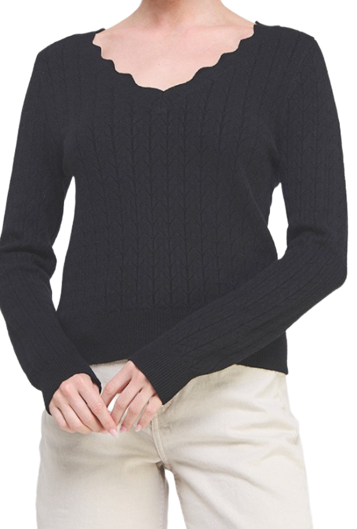 The Samantha Sweater- Black