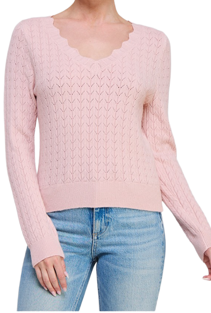 The Samantha Sweater- Pink