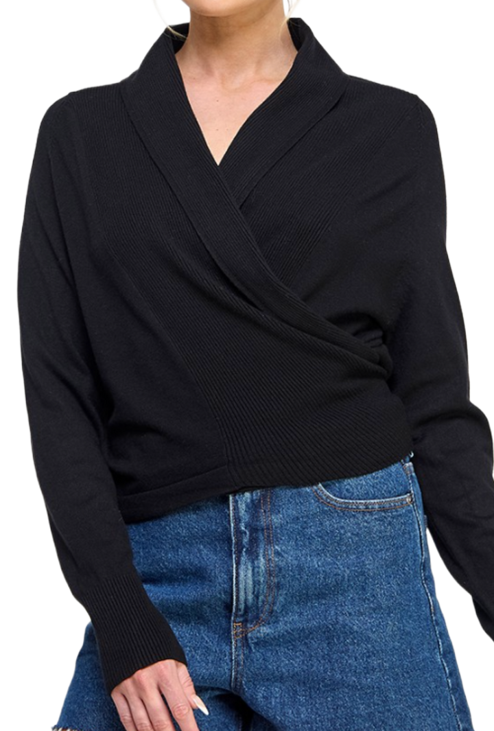 The Andrea Wrap Sweater