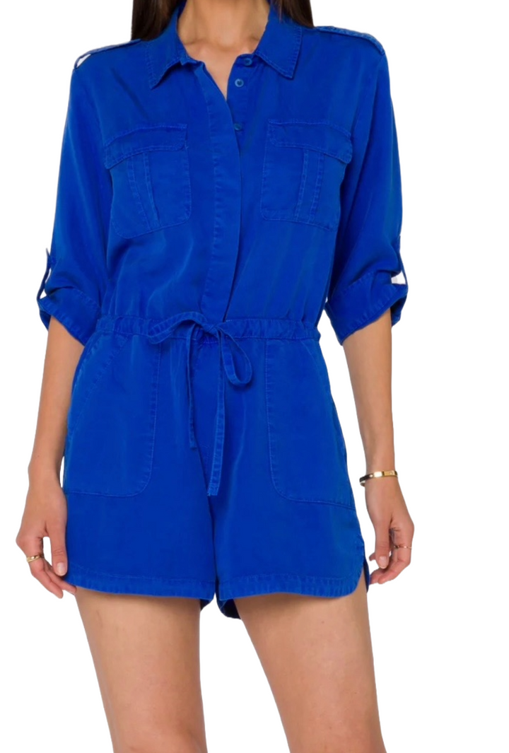 The Story Romper- Blue