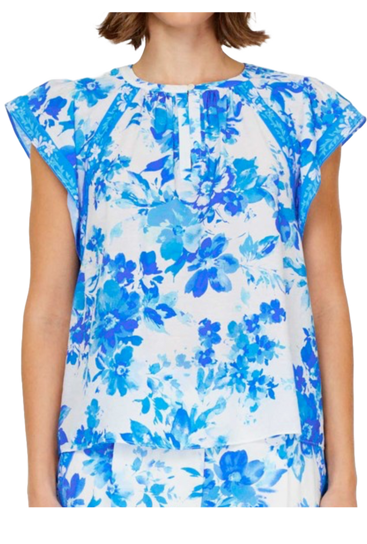 The Quinn Blouse- Blue