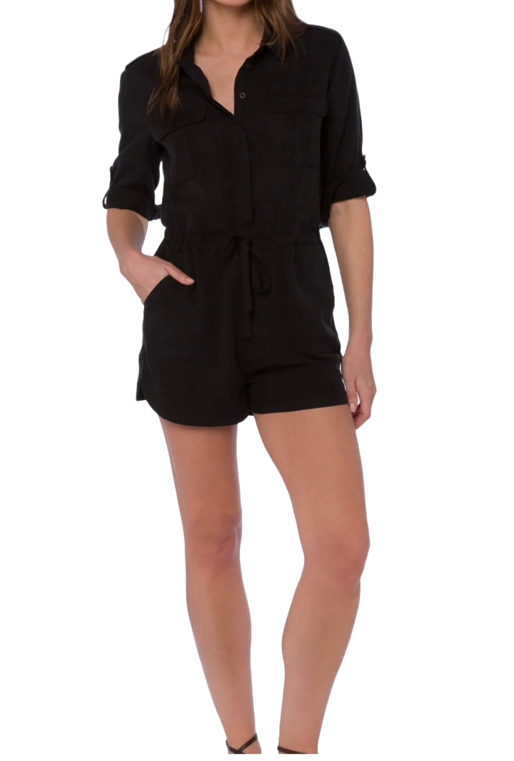 The Story Romper- Black