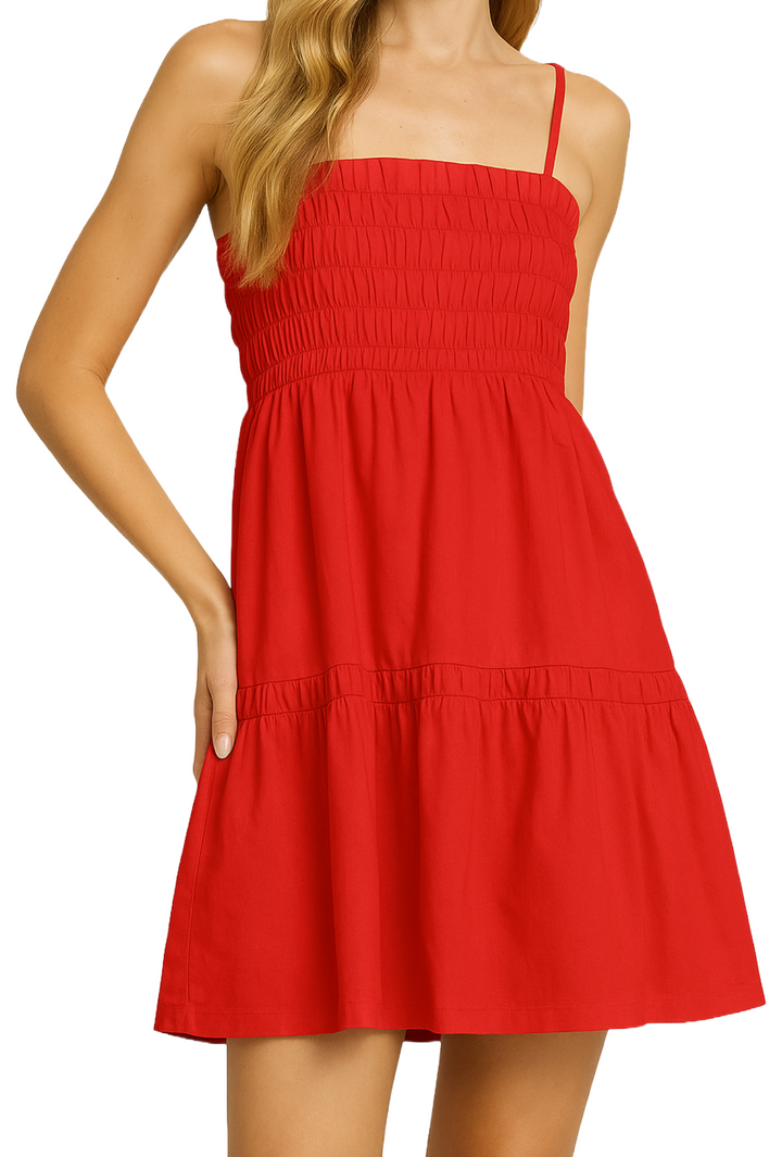 The Liza Mini Dress- Red