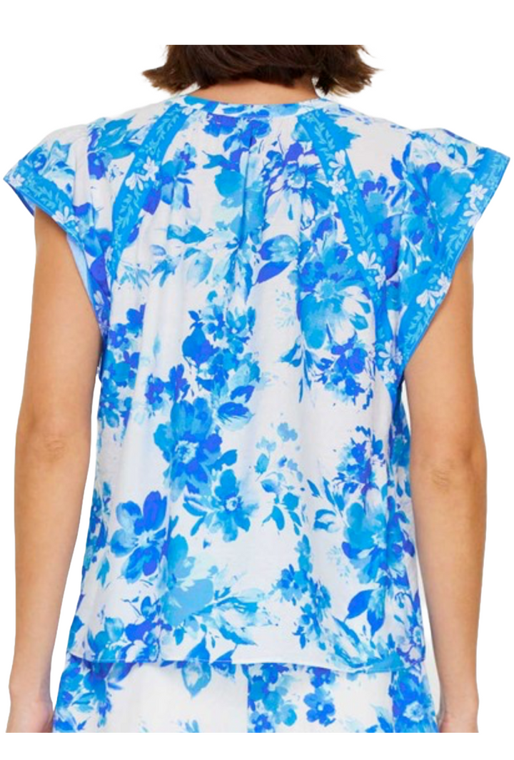 The Quinn Blouse- Blue