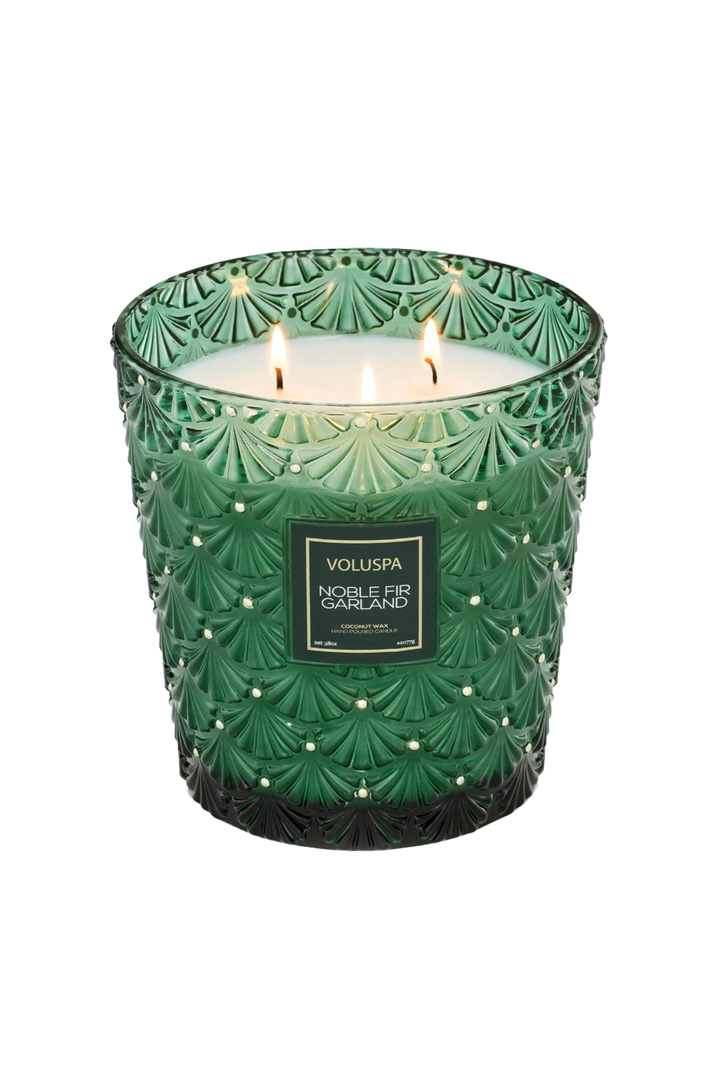 Noble Fir Garland 3 Wick Hearth