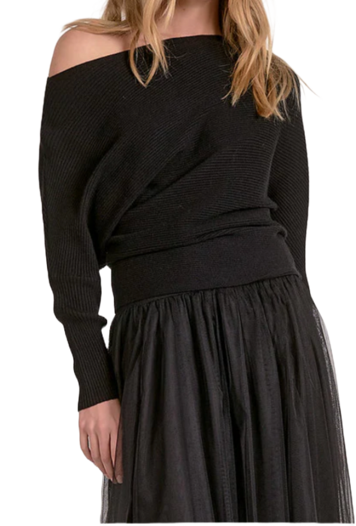 The Joelle Sweater- Black