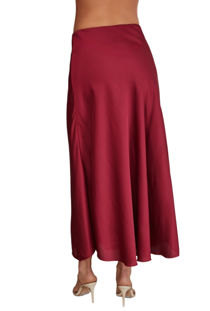 The Evelyn Skirt- Wine