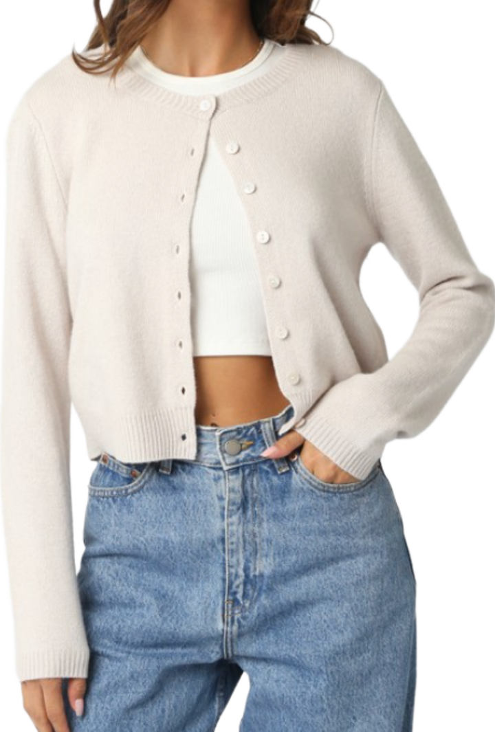 The Aspen Cardigan- Ecru