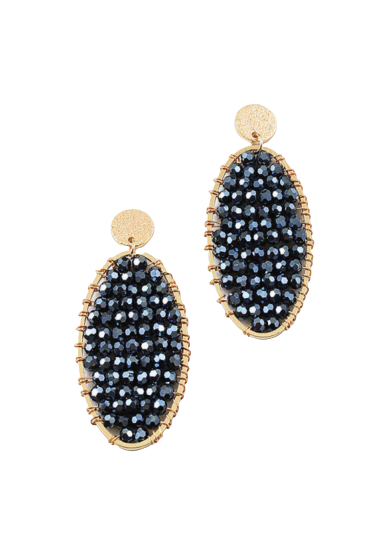 The Winnie Earring- Dark Navy