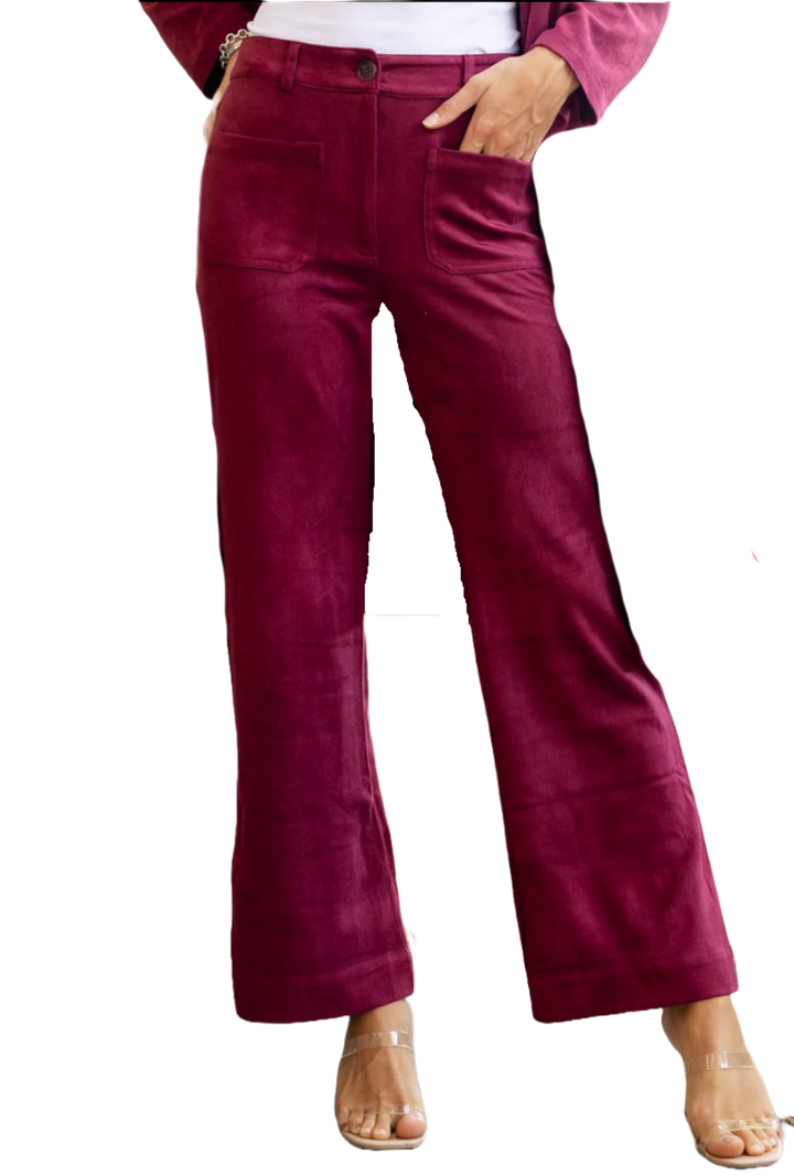 The Logan Pant- Burgundy