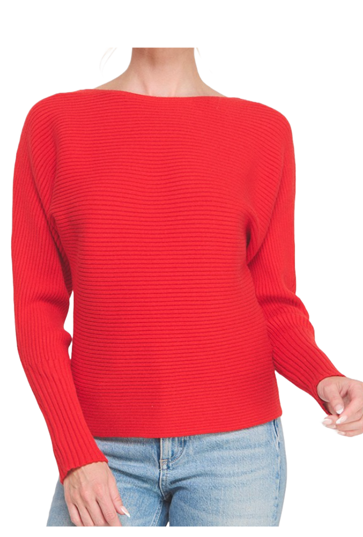 The Jessie Sweater- Red