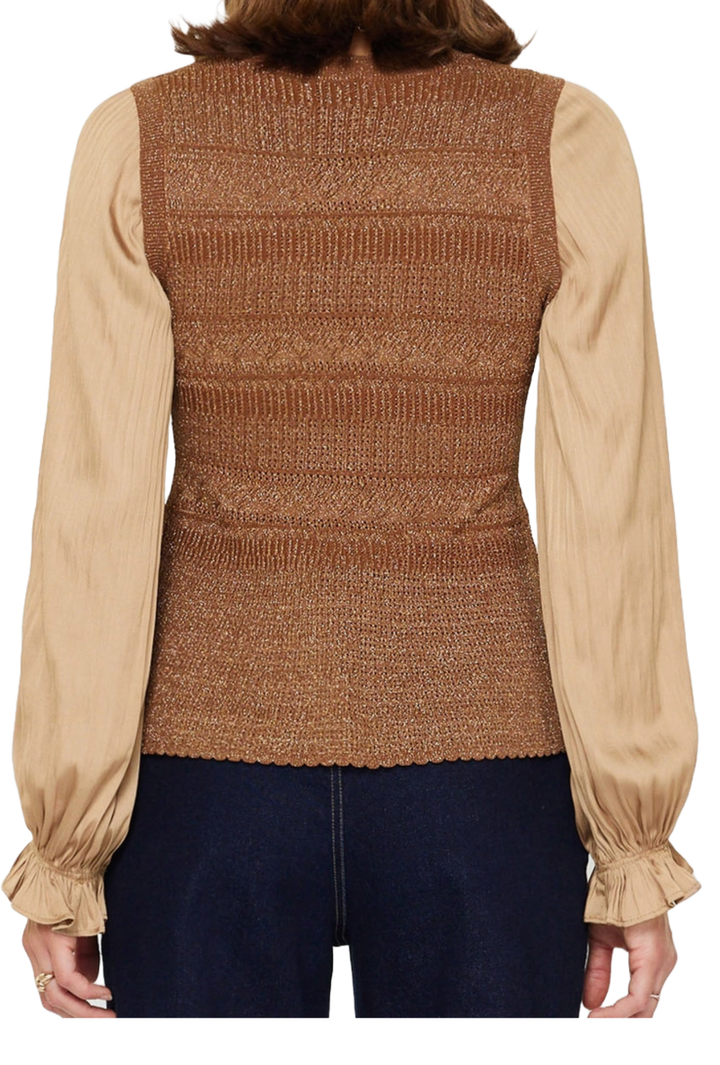 The Faye Blouse- Gold