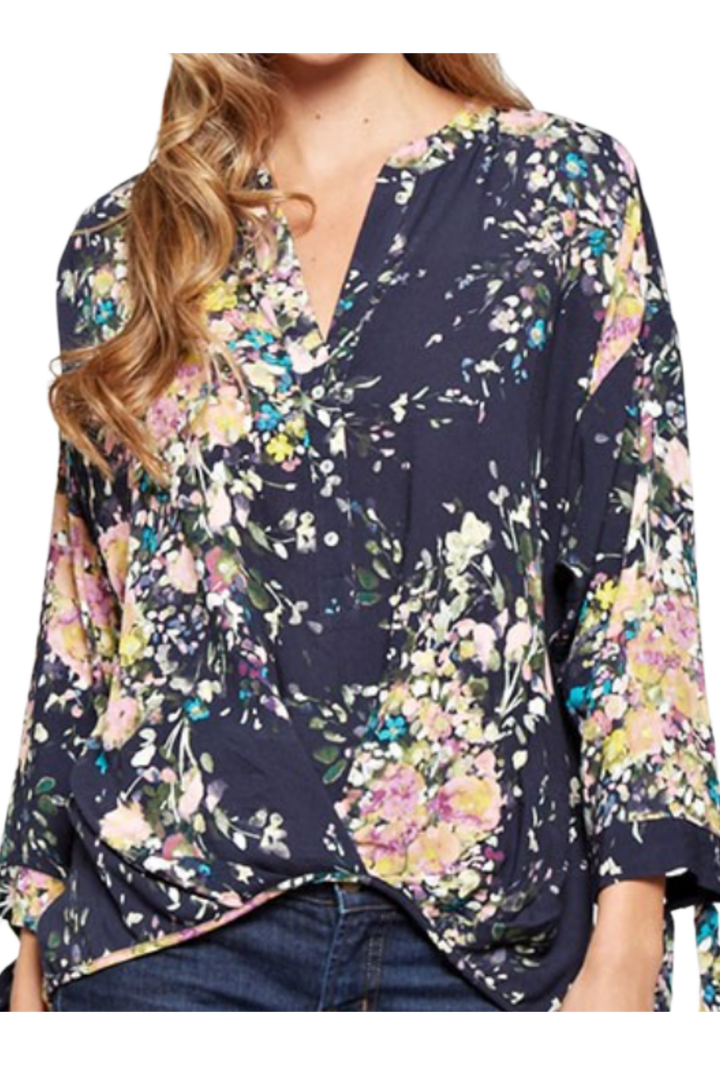 The Marlowe Blouse- Blue