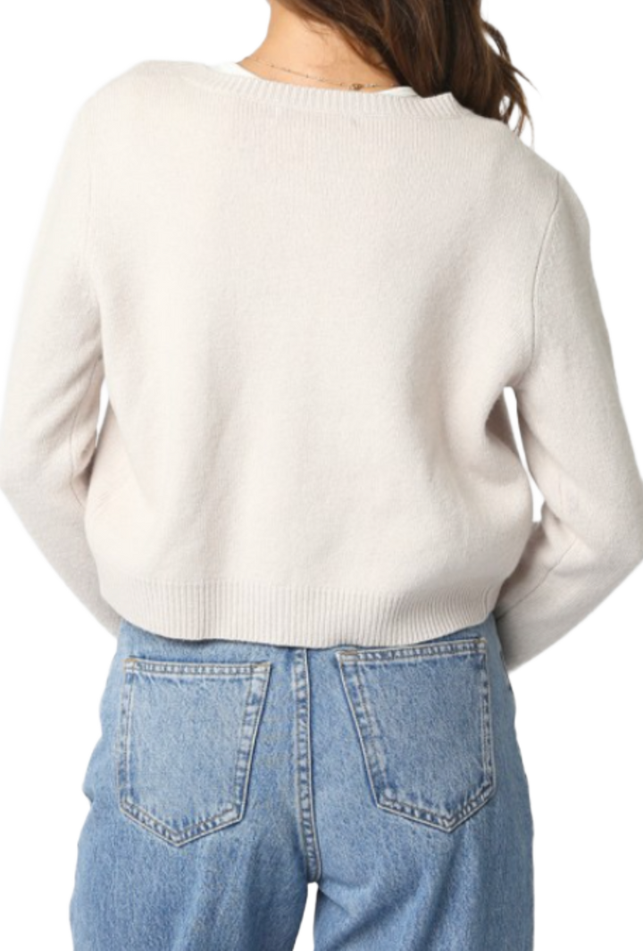 The Aspen Cardigan- Ecru