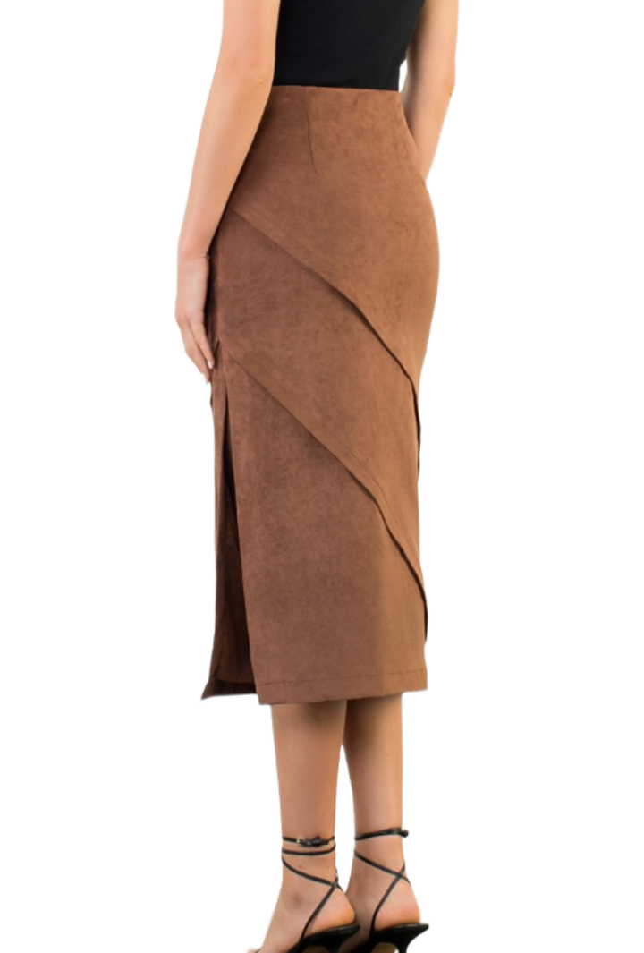 The Amity Midi Skirt- Camel