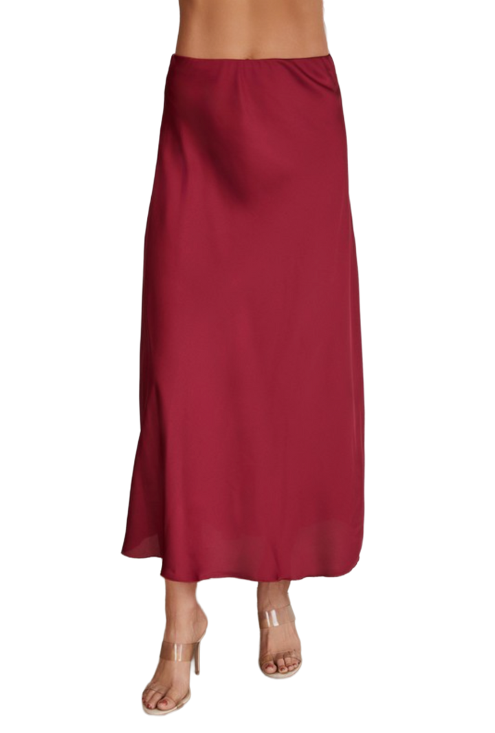 The Evelyn Skirt- Wine