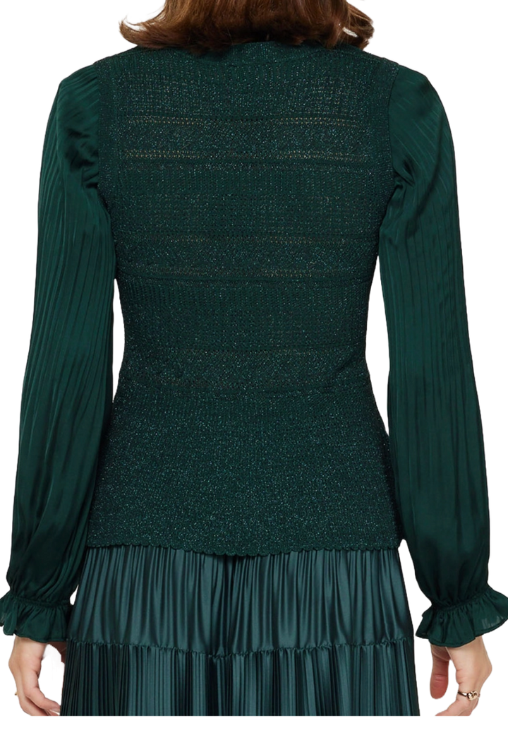 The Faye Blouse- Forest Green