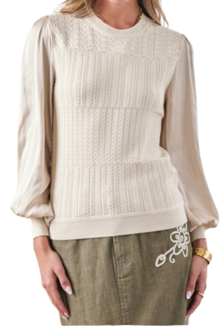 The Dionne Blouse- Cream