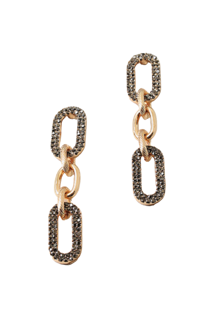 The Jude Earring- Hematite