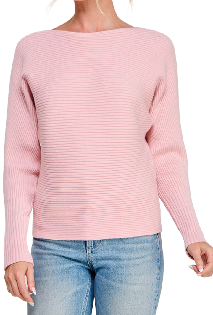 The Jessie Sweater- Light Pink