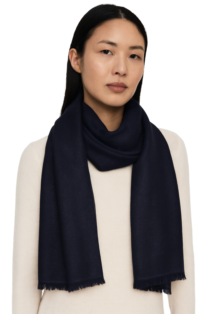 Metallic Evening Wrap- Navy